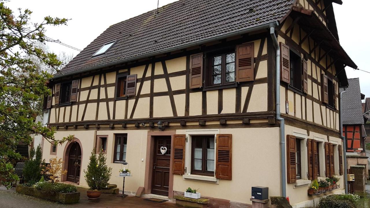 Gite Au Petit Ruisseau-Etage Et Combles-Maison Alsacienne 4 Personnes 4 Nuitees Minimum Langensoultzbach Exterior photo